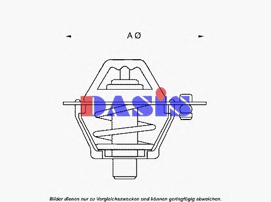 AKS DASIS 751807N Thermostat, coolant